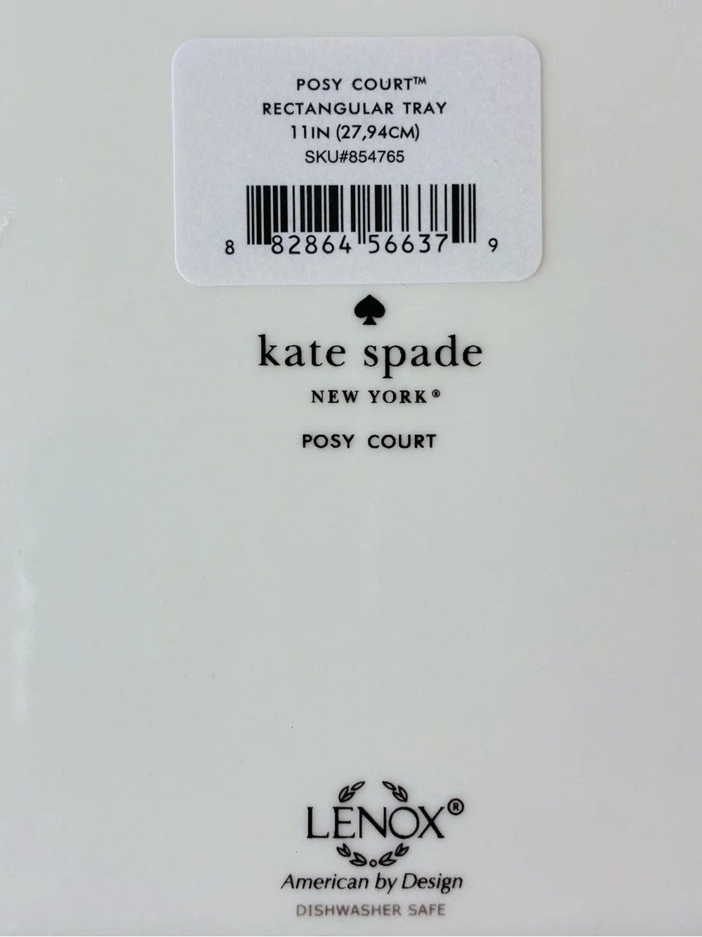 NEW Kate Spade New York Posy Court™️ Rectangular Tray by Lenox